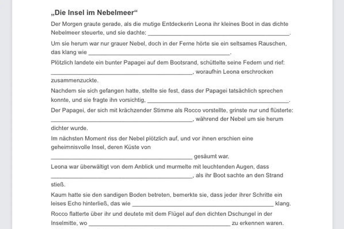 Eingabemaske der Kreativen Schreibmaschine mit Feldern für Umgebung, Charaktere und Handlung in KI Schulgenie